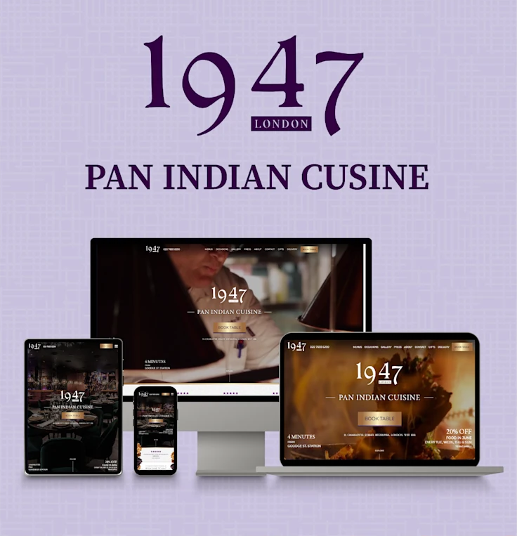 1947 Pan Indian Cuisine Restaurant Website